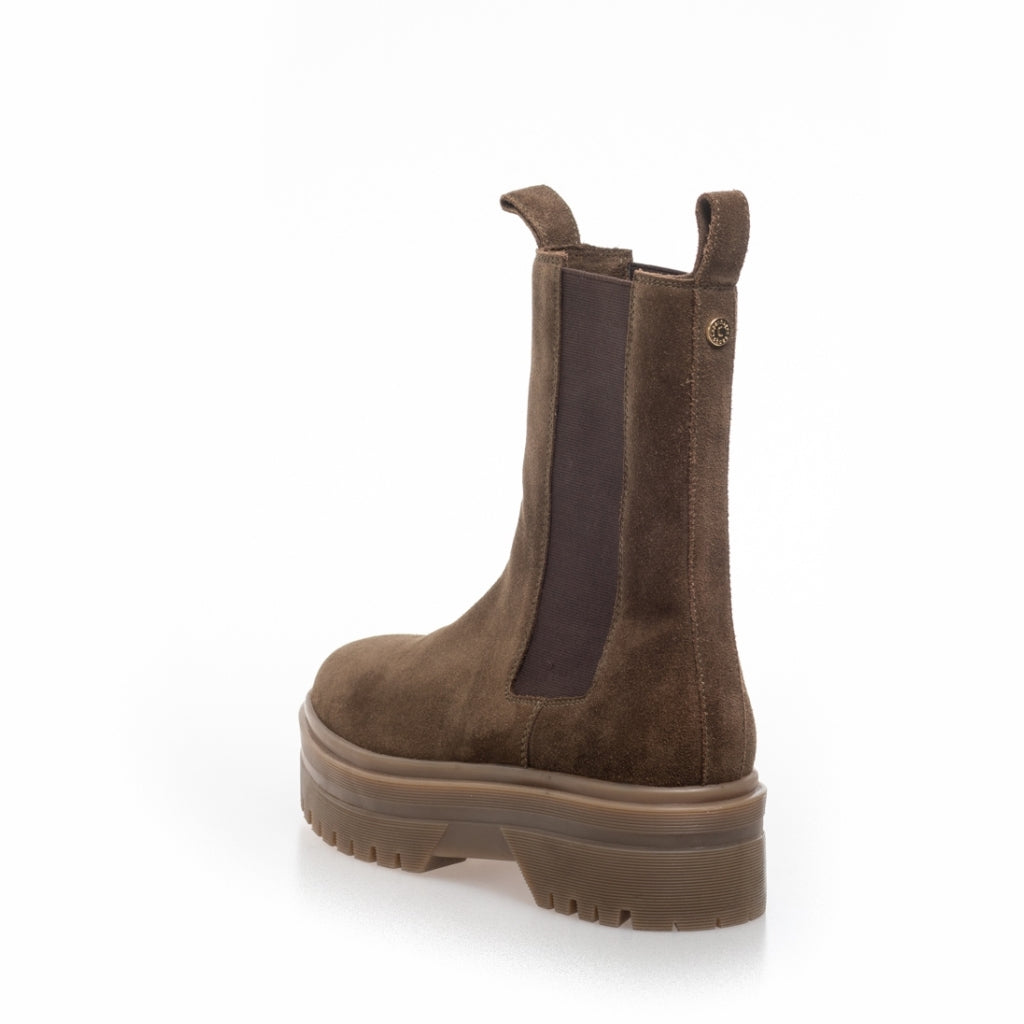 COPENHAGEN SHOES GOING SUEDE 22 Laarzen 099 ARMY w/brown sole