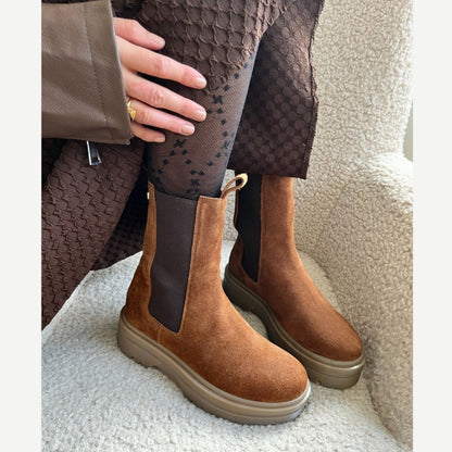 COPENHAGEN SHOES GOING SUEDE 22 Laarzen 099 ARMY w/brown sole