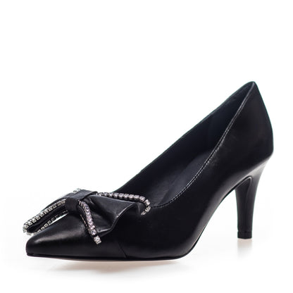 COPENHAGEN SHOES HER MOMENTS LEATHER Heels 0001 BLACK