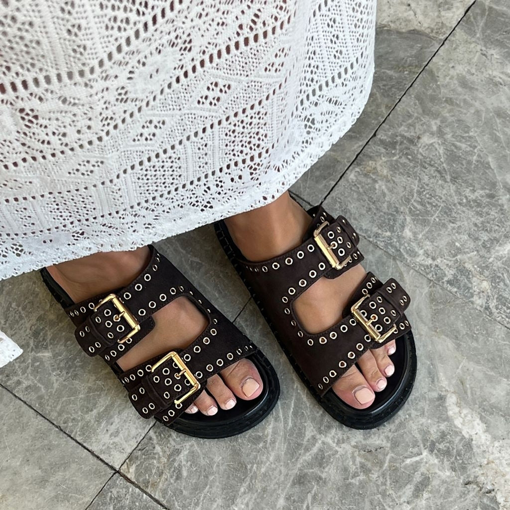 COPENHAGEN SHOES HOPE Slippers 004 Dark brown