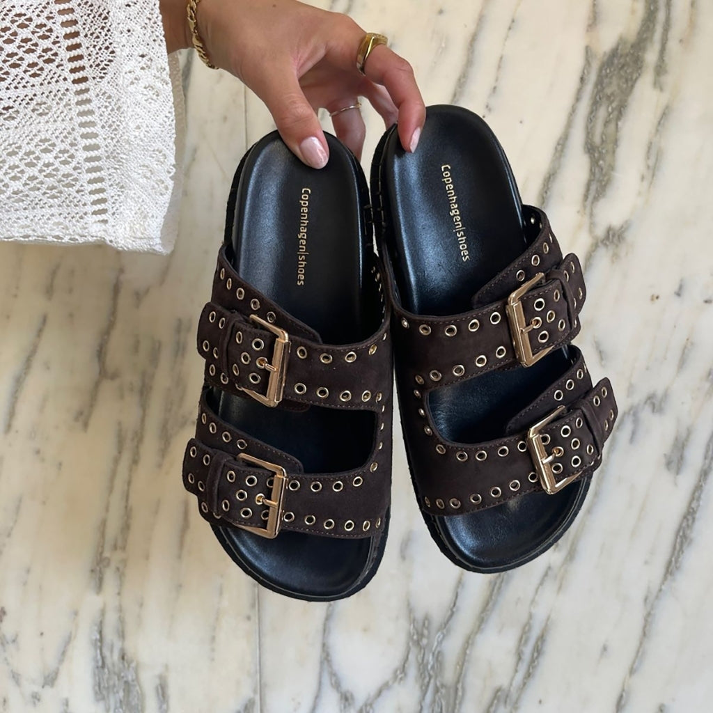 COPENHAGEN SHOES HOPE Slippers 004 Dark brown