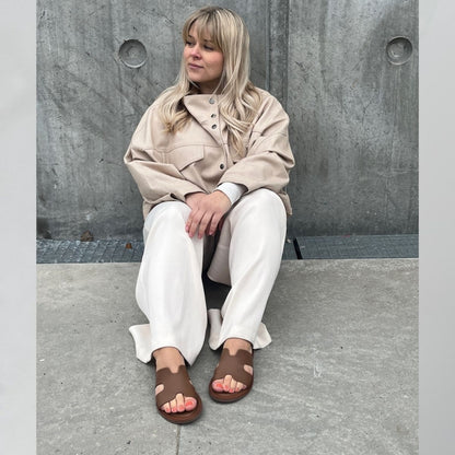 COPENHAGEN SHOES IVY - LEATHER Slippers 0241 COGNAC