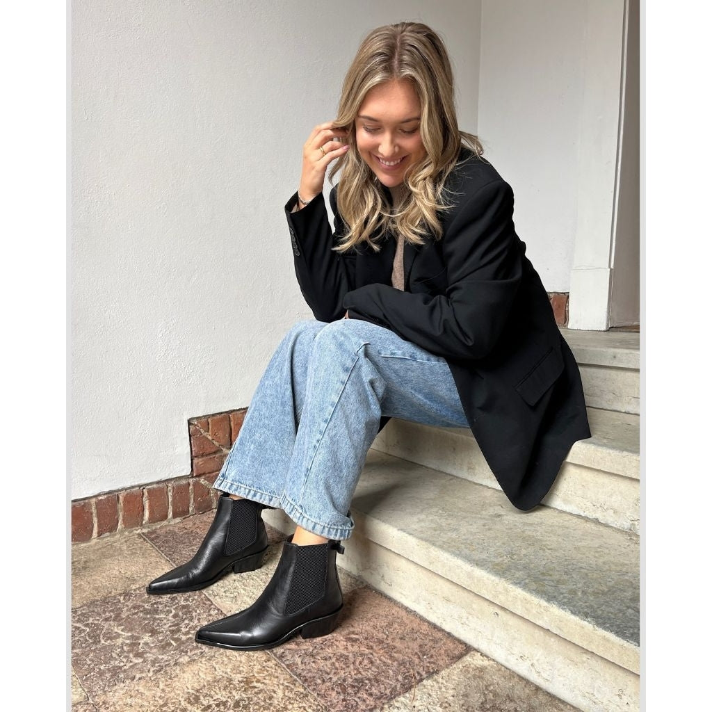 COPENHAGEN SHOES JUST THEN Laarzen 0001 BLACK