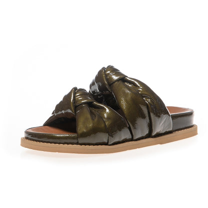 COPENHAGEN SHOES JUST THEN PATENT Slippers 0143 GREEN PATENT