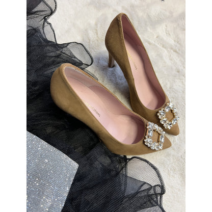 COPENHAGEN SHOES LA Heels 0097 CAMEL (STRIPED PINE)