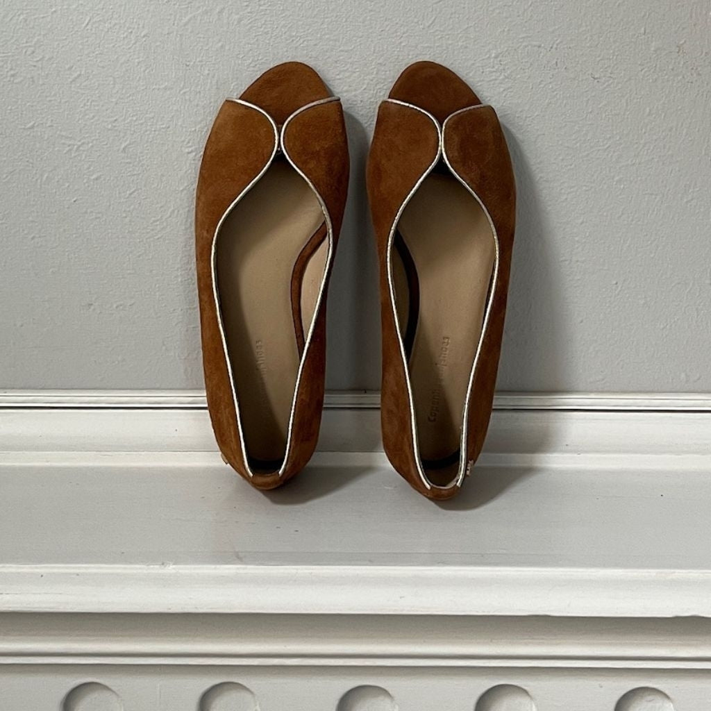 COPENHAGEN SHOES LIKE A MELODY-SUEDE Ballerinas 0241 COGNAC