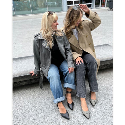 COPENHAGEN SHOES LIKE A MOVE-DENIM Ballerinas 0741 GREY DENIM