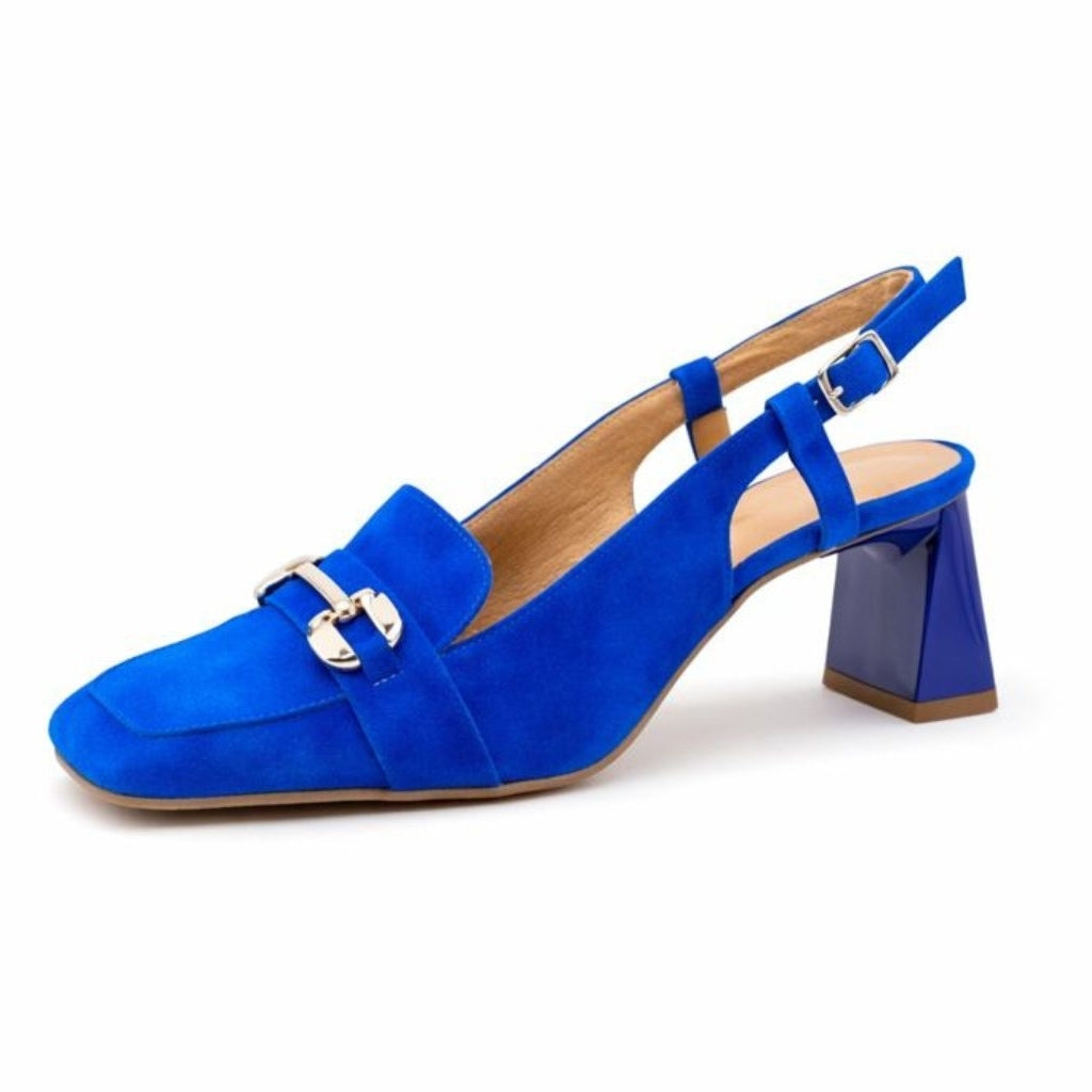 COPENHAGEN SHOES LIKE YOU - SUEDE Heels 1202 ELECTRIC BLUE