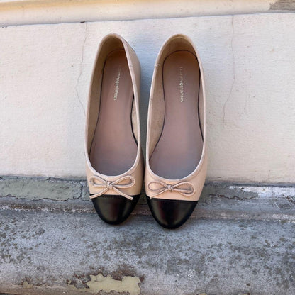 COPENHAGEN SHOES LOVELY Ballerinas 511 Black beige
