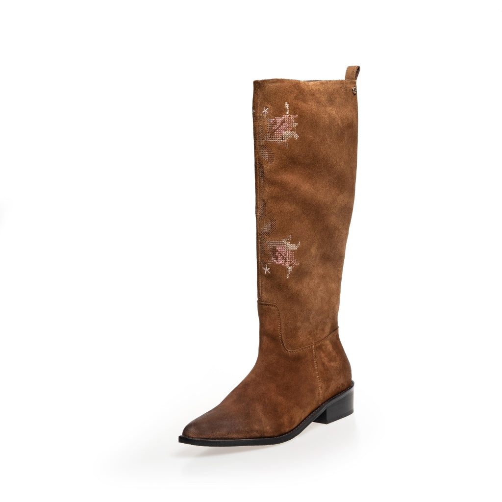 COPENHAGEN SHOES LOVE STORY Long boot 0241 COGNAC
