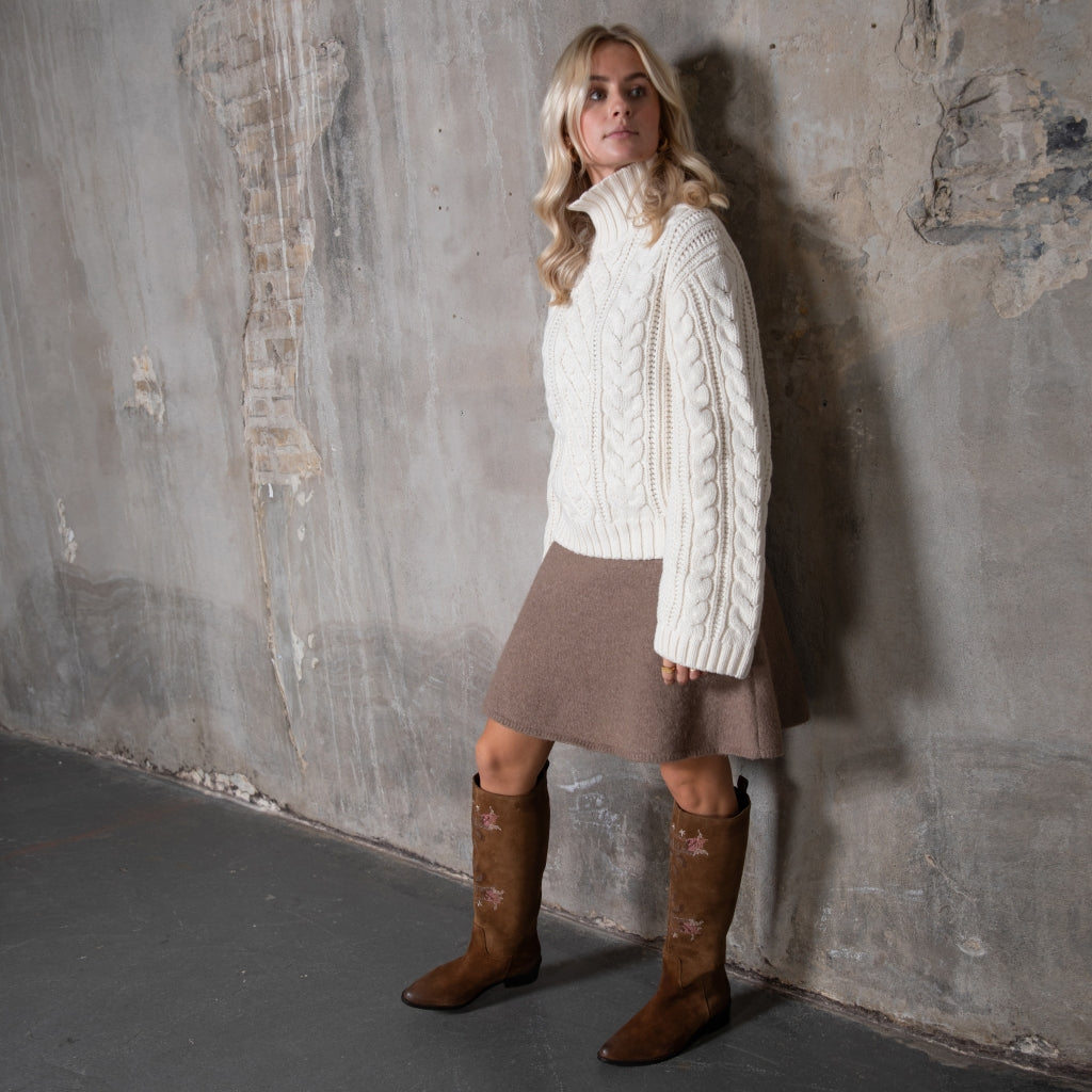 COPENHAGEN SHOES LOVE STORY Long boot 0241 COGNAC