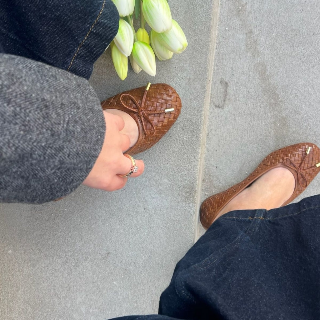 COPENHAGEN SHOES LUCIE Ballerinas 0241 COGNAC