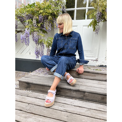 COPENHAGEN SHOES MAGIC SUEDE Sandalen met sleehak 616 Lavenda