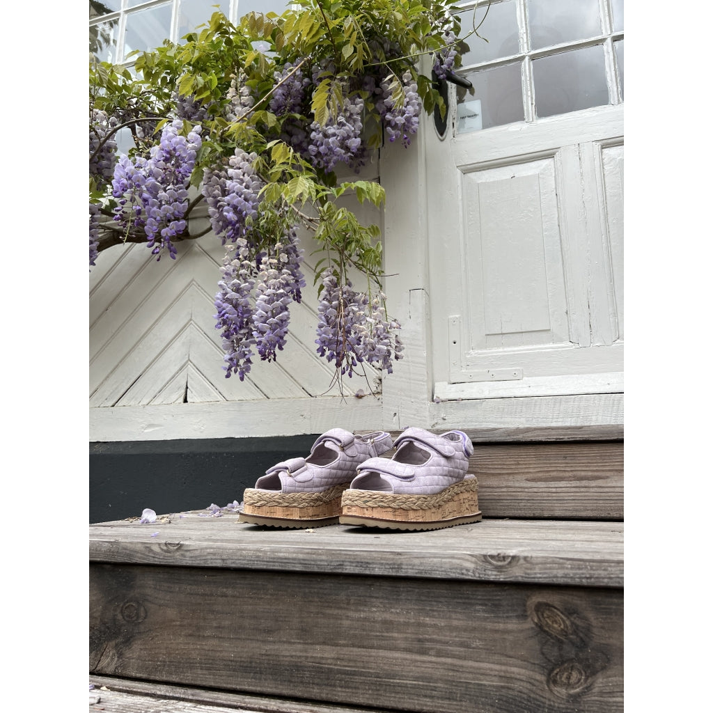 COPENHAGEN SHOES MAGIC SUEDE Sandalen met sleehak 616 Lavenda