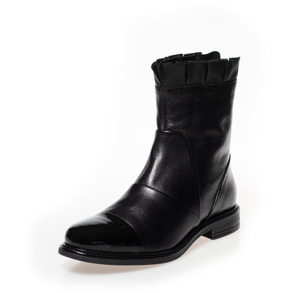 COPENHAGEN SHOES MARGARET Laarzen 00010 BLACK W/PATENT TOE