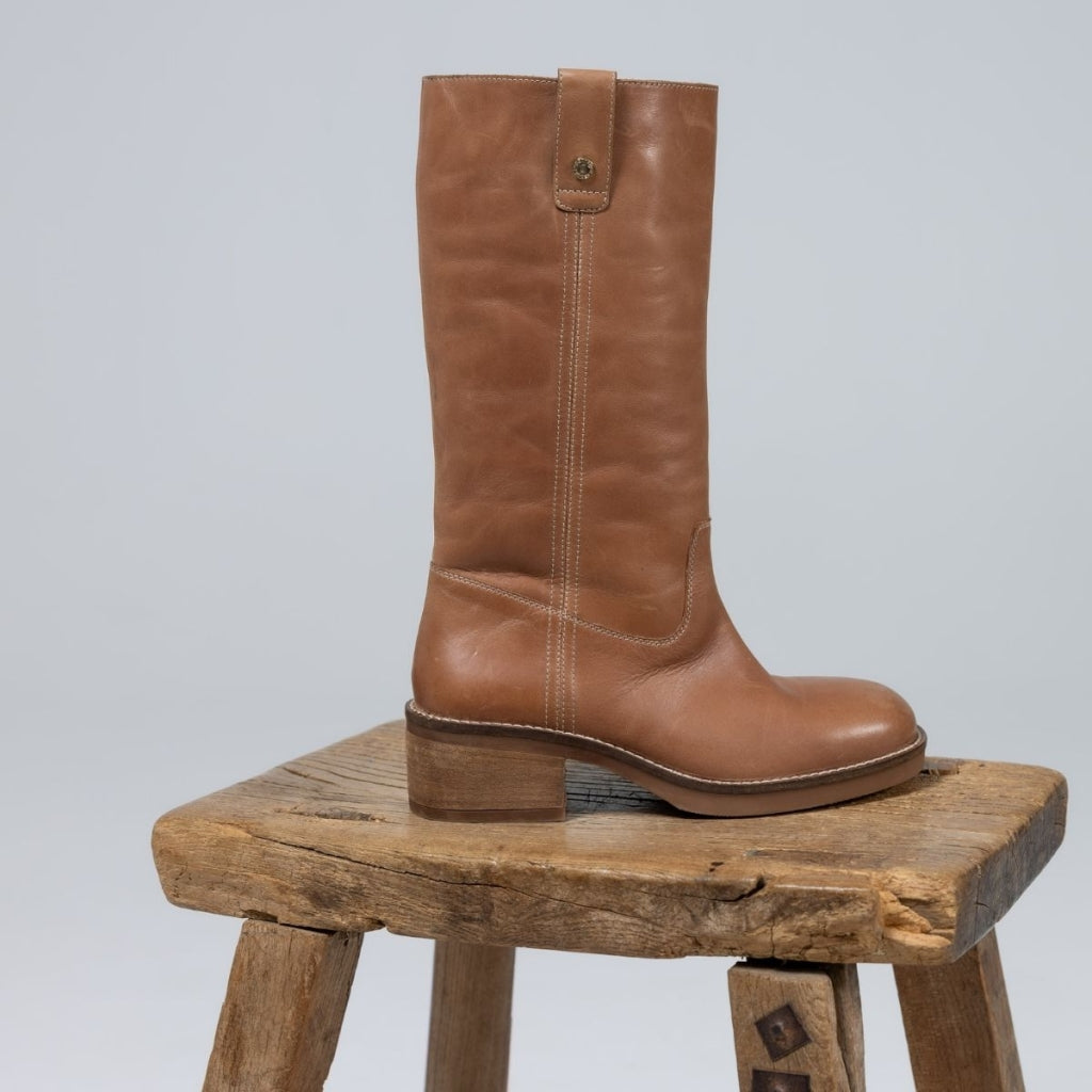 COPENHAGEN SHOES MAY I FLY Long boot 125 TAN