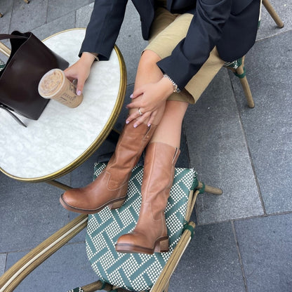 COPENHAGEN SHOES MAY I FLY Long boot 125 TAN