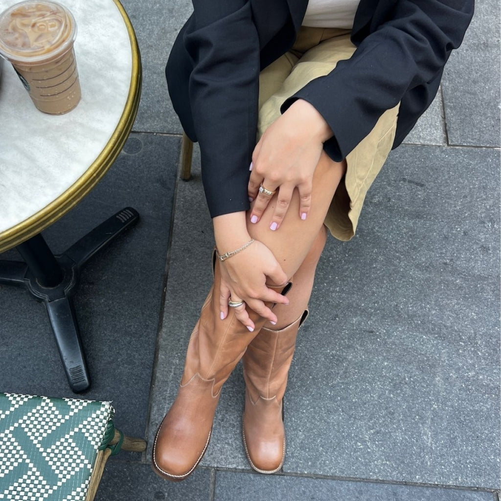 COPENHAGEN SHOES MAY I FLY Long boot 125 TAN