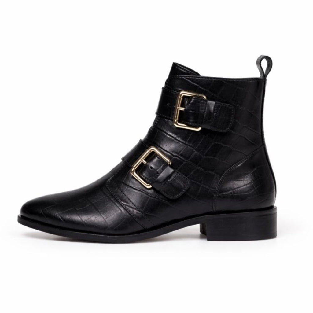 COPENHAGEN SHOES MELODI CRC. Laarzen 001 Black