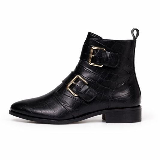COPENHAGEN SHOES MELODI CRC. Laarzen 001 Black