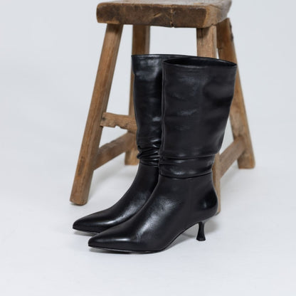 COPENHAGEN SHOES MINE Long boot 0001 BLACK