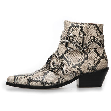COPENHAGEN SHOES MOVE FOR MORE SN Laarzen 0094 BLACK/OFF WHITE
