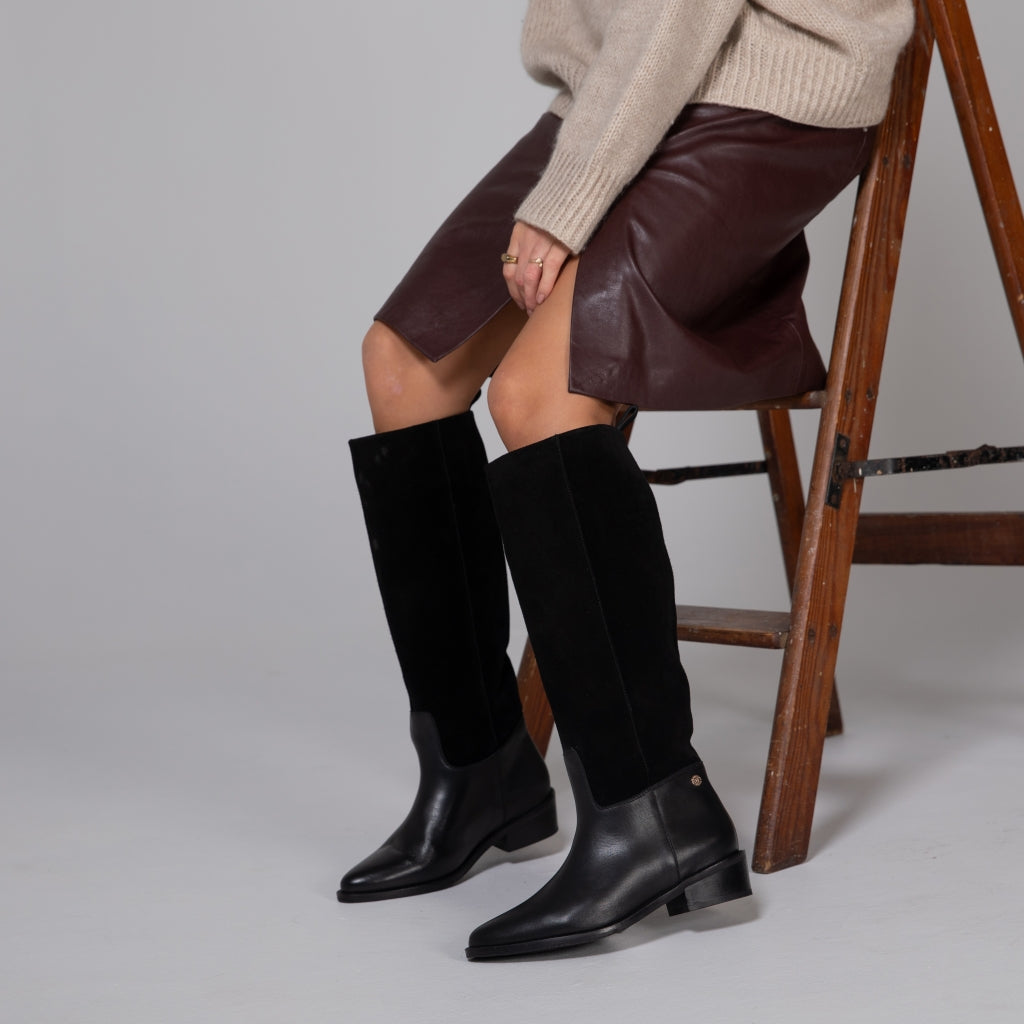 COPENHAGEN SHOES MY ADVENTURE & MORE Long boot 0001 BLACK