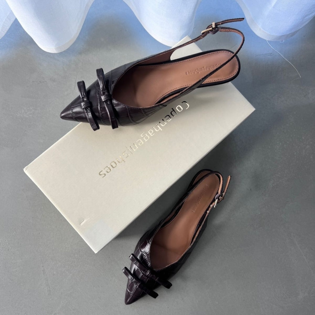 COPENHAGEN SHOES MY GOLD CR. Heels 004 Dark brown