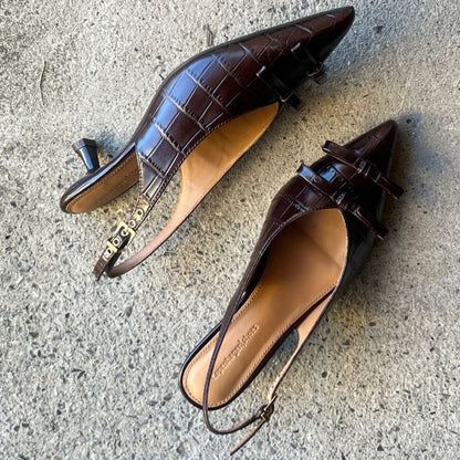COPENHAGEN SHOES MY GOLD CR. Heels 004 Dark brown