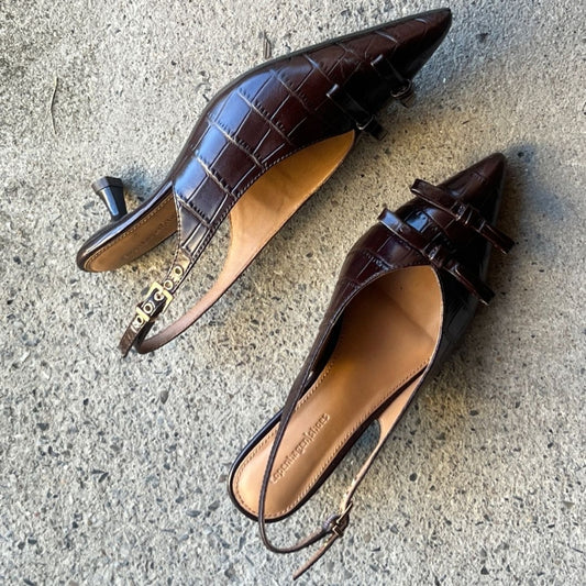 COPENHAGEN SHOES MY GOLD CR. Heels 004 Dark brown
