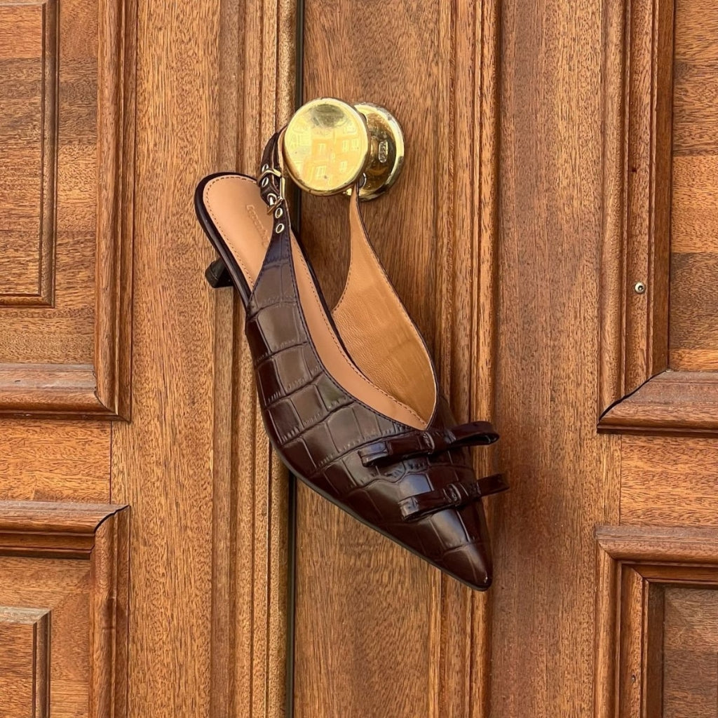 COPENHAGEN SHOES MY GOLD CR. Heels 004 Dark brown