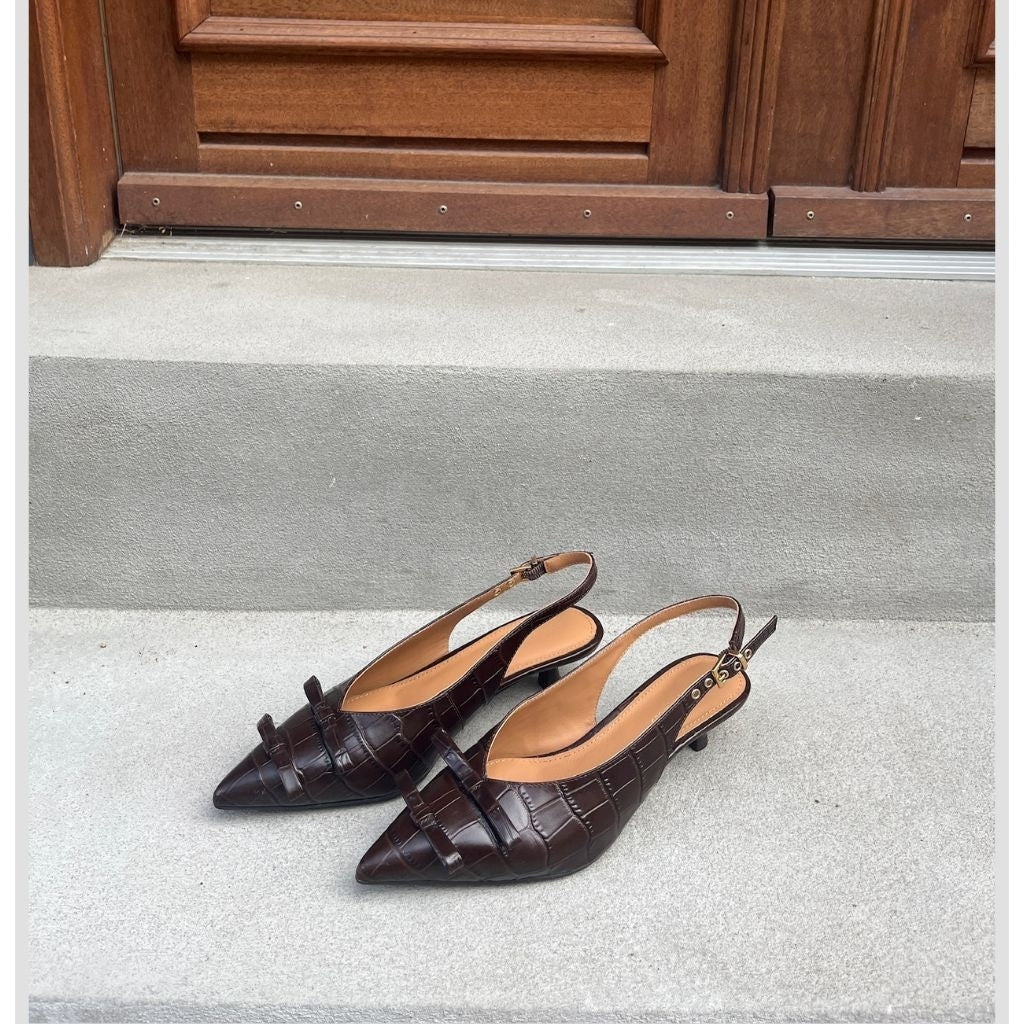 COPENHAGEN SHOES MY GOLD CR. Heels 004 Dark brown