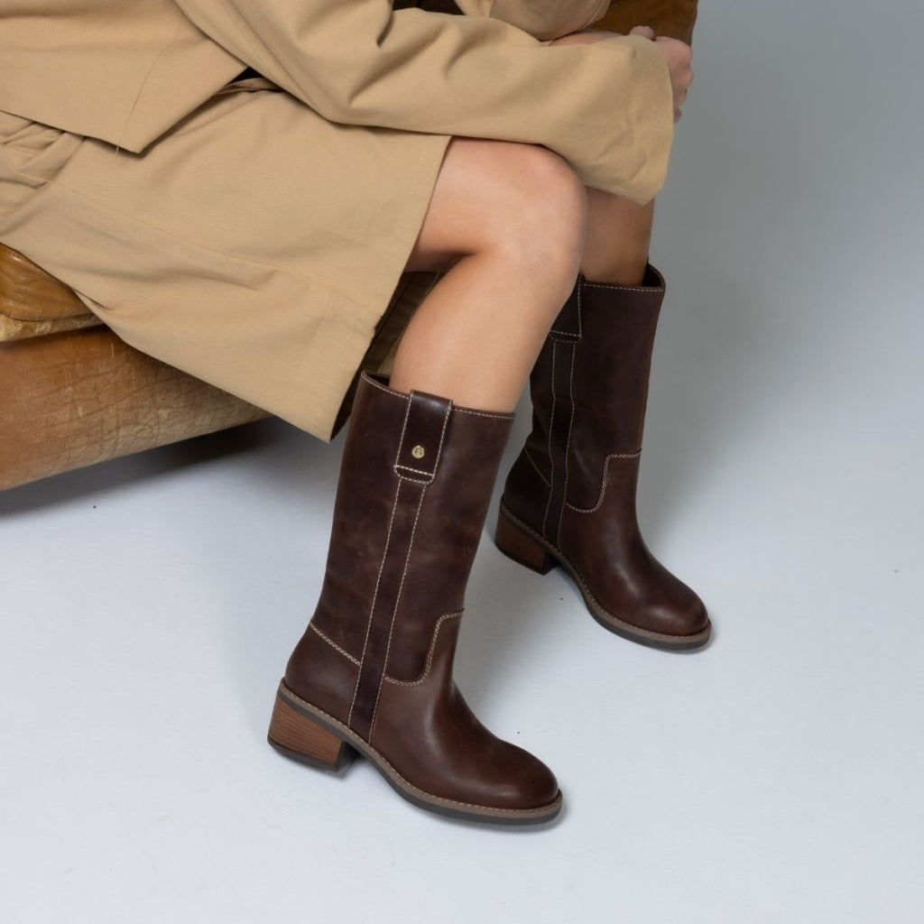 COPENHAGEN SHOES MY GOOD VIBES Long boot 042 CHOCOLATE