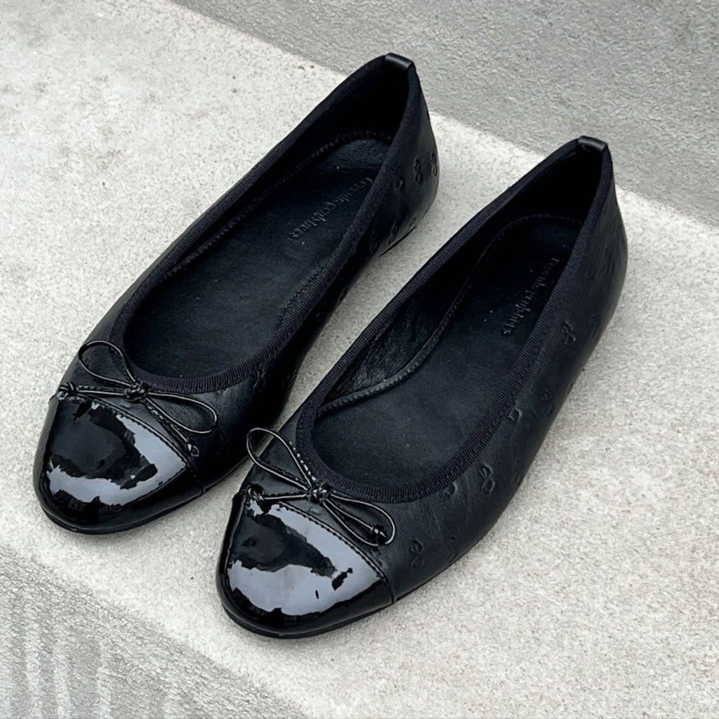 COPENHAGEN SHOES MY OWN BALLERINAS Ballerinas 2400 BLACK (LOGO)