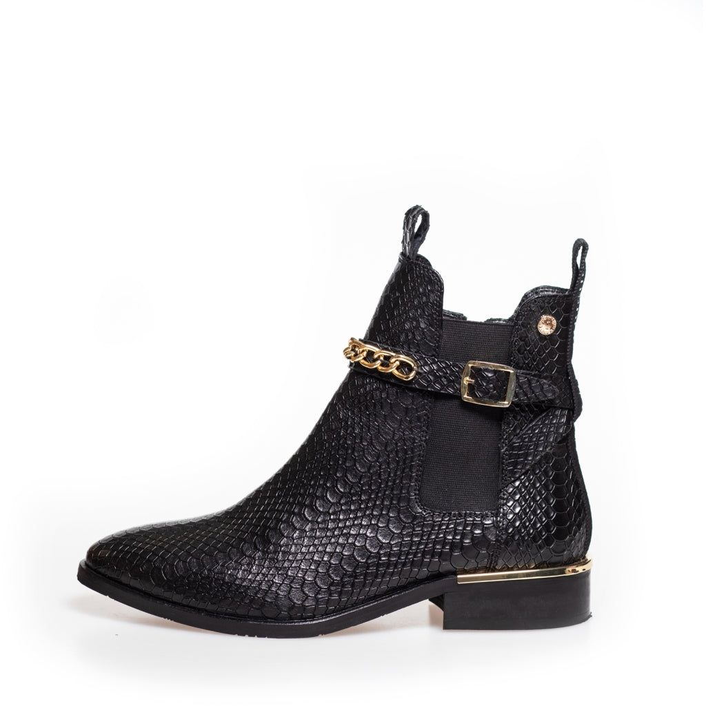 COPENHAGEN SHOES MY OWN PARADISE Laarzen 008 Black Snake