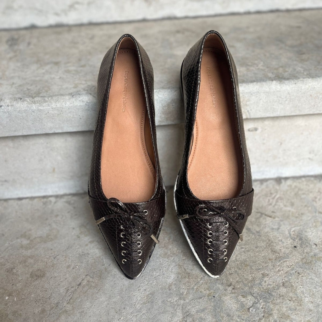 COPENHAGEN SHOES MY PARIS Ballerinas 004 Dark brown