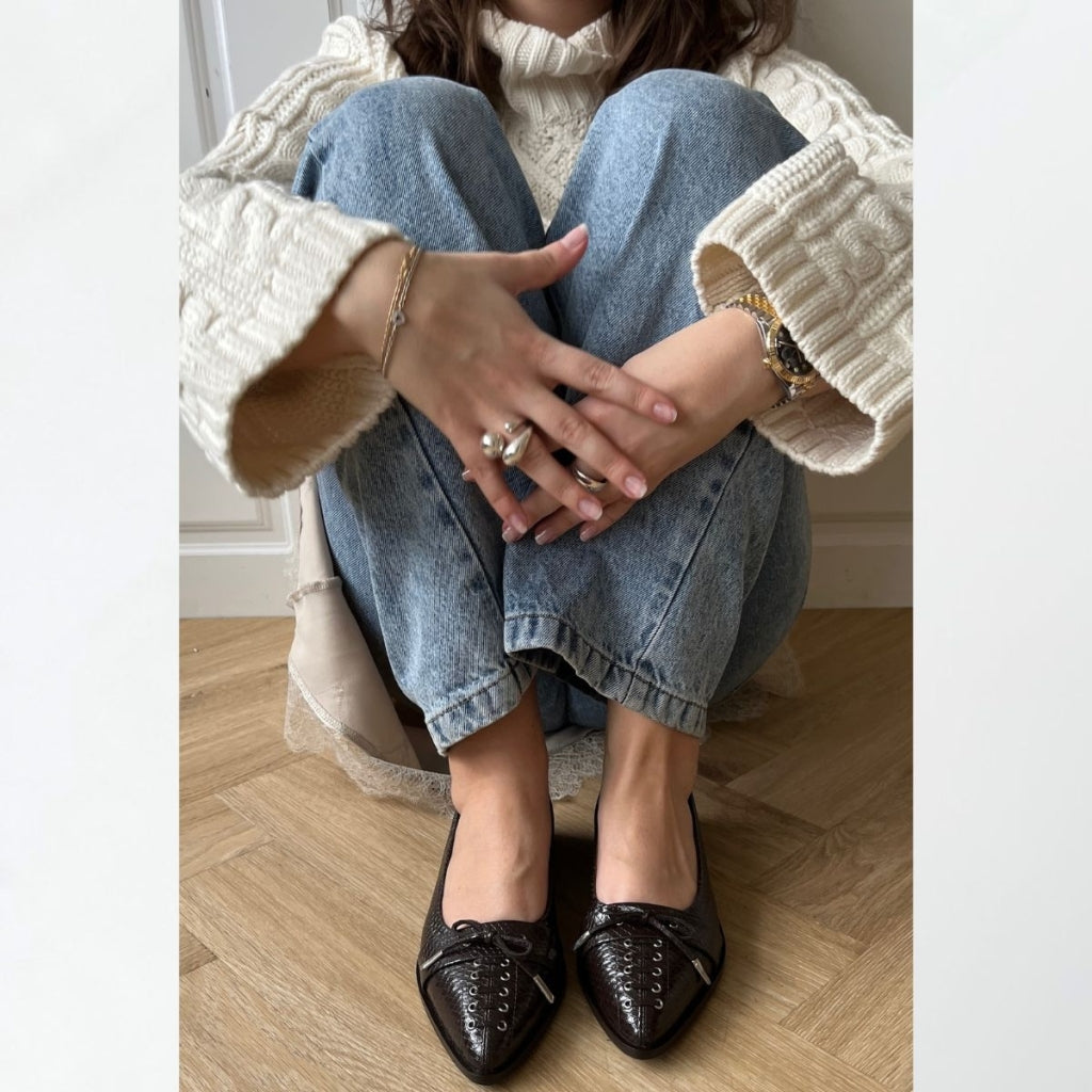 COPENHAGEN SHOES MY PARIS Ballerinas 004 Dark brown