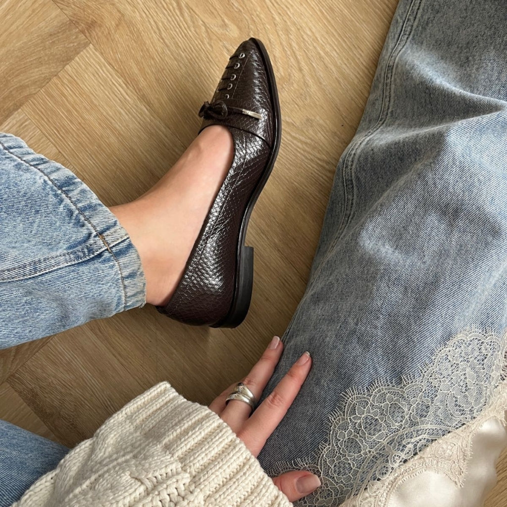 COPENHAGEN SHOES MY PARIS Ballerinas 004 Dark brown