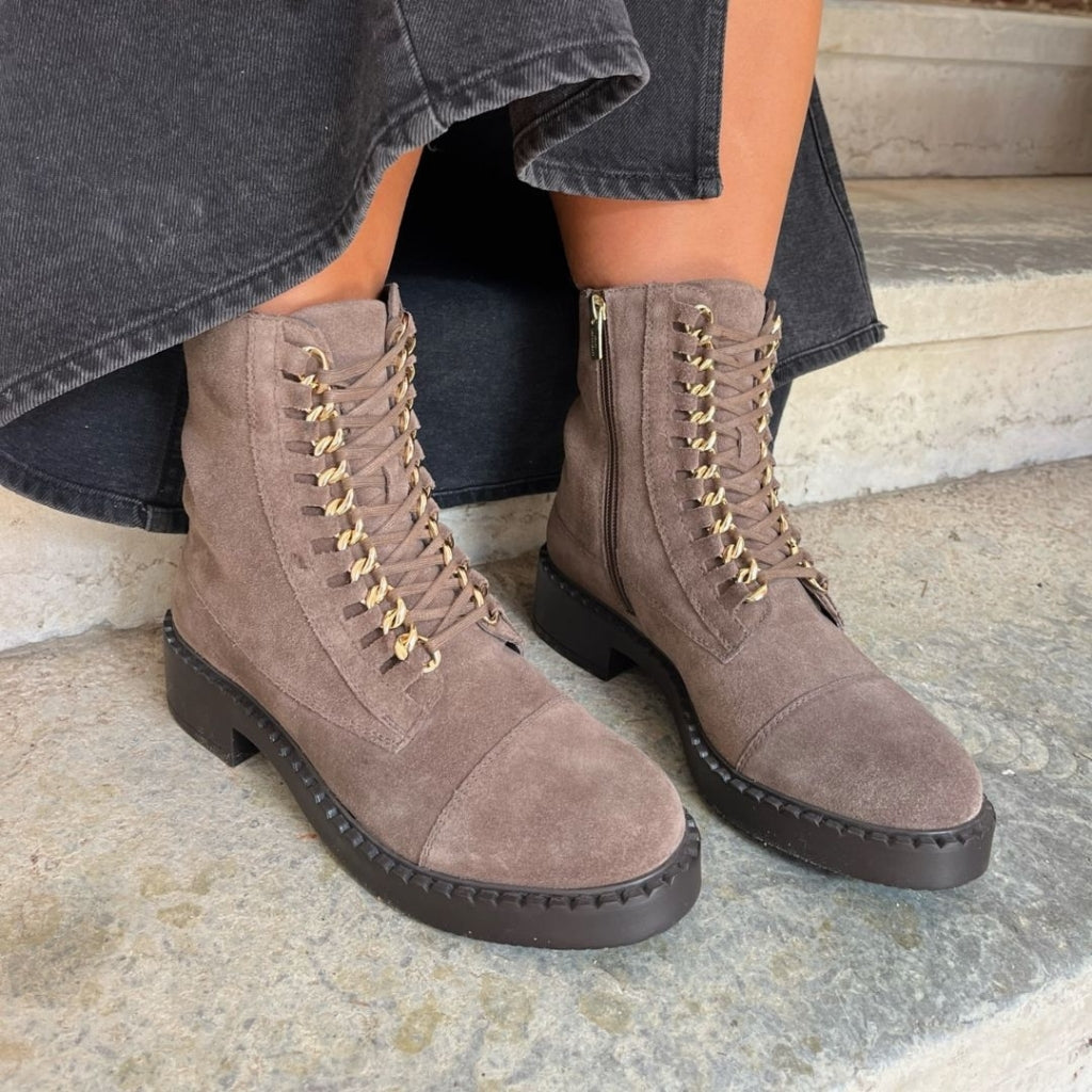COPENHAGEN SHOES NEW ROCK SUEDE Laarzen 2827 SMOKE