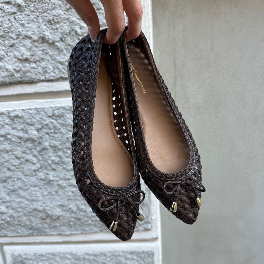 COPENHAGEN SHOES ON MY LOVE Ballerinas 848 DARK BROWN (T.MORO)
