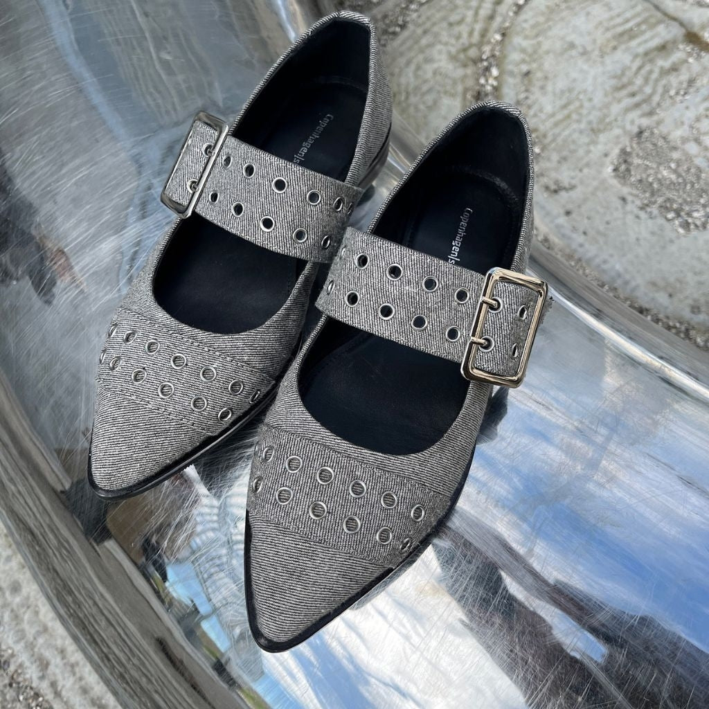 COPENHAGEN SHOES PASSION MOVE-DENIM Ballerinas 0028 GREY