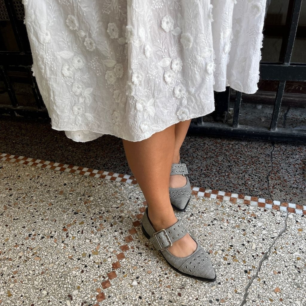 COPENHAGEN SHOES PASSION MOVE-DENIM Ballerinas 0028 GREY