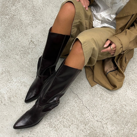 COPENHAGEN SHOES POKE L Long boot 0018 DK BROWN