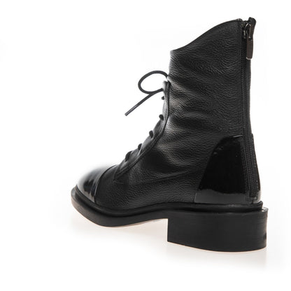 COPENHAGEN SHOES POWER Laarzen 00010 BLACK W/PATENT TOE
