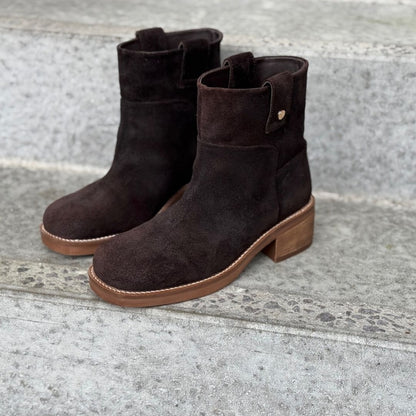COPENHAGEN SHOES POWER WALK BOOT SUEDE Laarzen 004 Dark brown