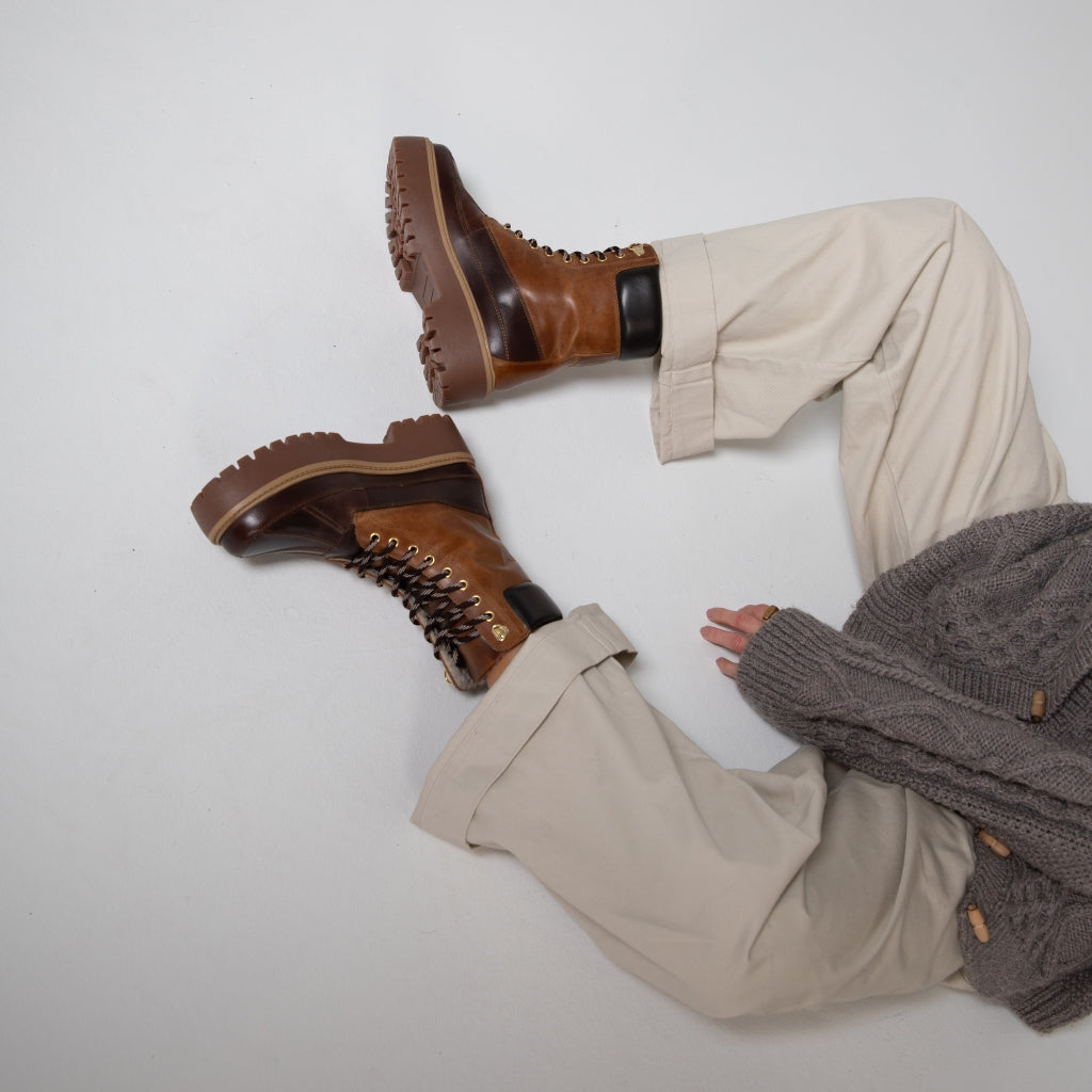 COPENHAGEN SHOES REAL MOMENTS Laarzen 907 BROWN/COGNAC
