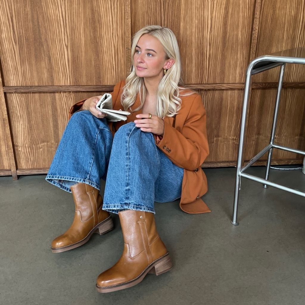 COPENHAGEN SHOES SAY MORE - BROWN/TAN Laarzen 125 TAN