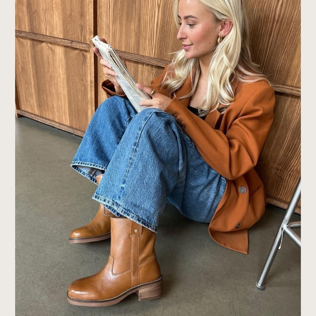 COPENHAGEN SHOES SAY MORE - BROWN/TAN Laarzen 125 TAN