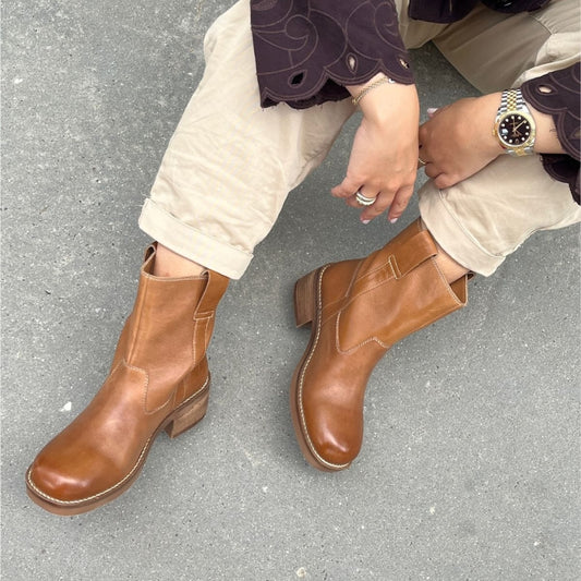 COPENHAGEN SHOES SAY MORE - BROWN/TAN Laarzen 125 TAN