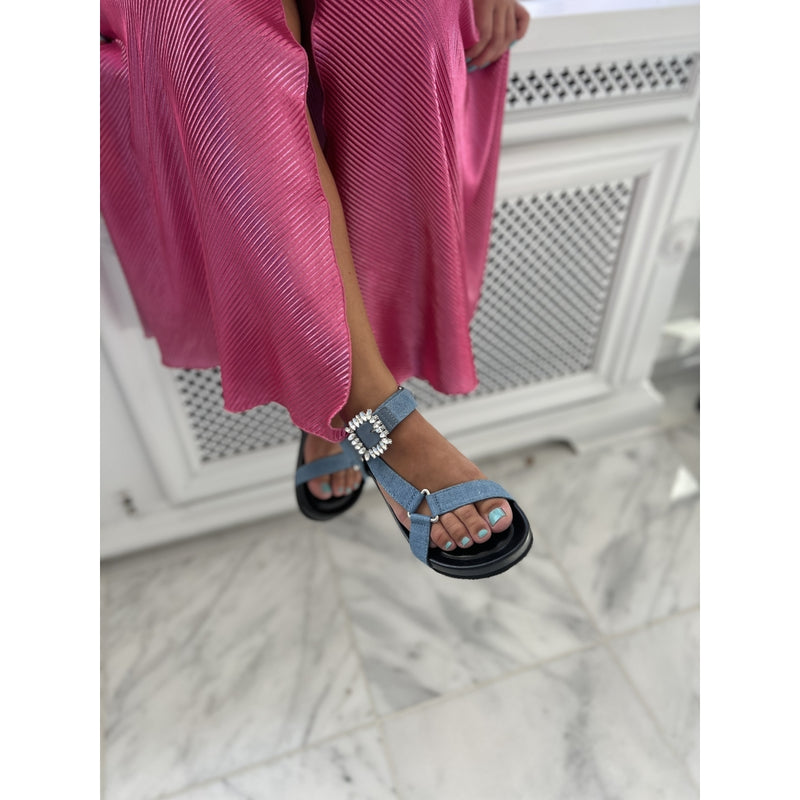 COPENHAGEN SHOES SIMILI AND DIAMONDS Sandal 0220 DENIM
